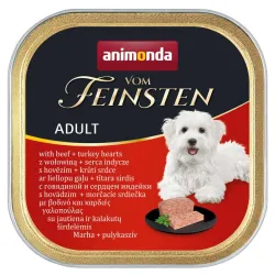 ANIMONDA Vom Feinsten Dog wołowina i serca indyka 150g